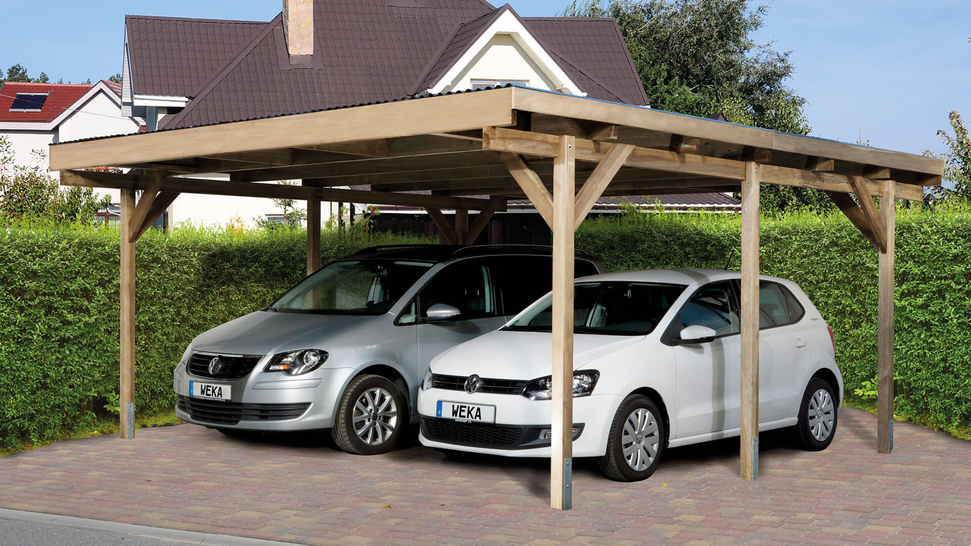 Holz Carport des Herstellers Weka